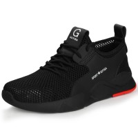 Factory Direct Anti Puncture and Anti Smashing Steel Toe Breathable Sports Safety Boots, Suitable for Industrial Use