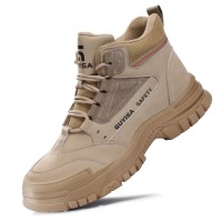 GUYISA Modern Steel Toe Safety Shoes for Workwear - Anti Smashing, Anti Piercing, Four Season Wear