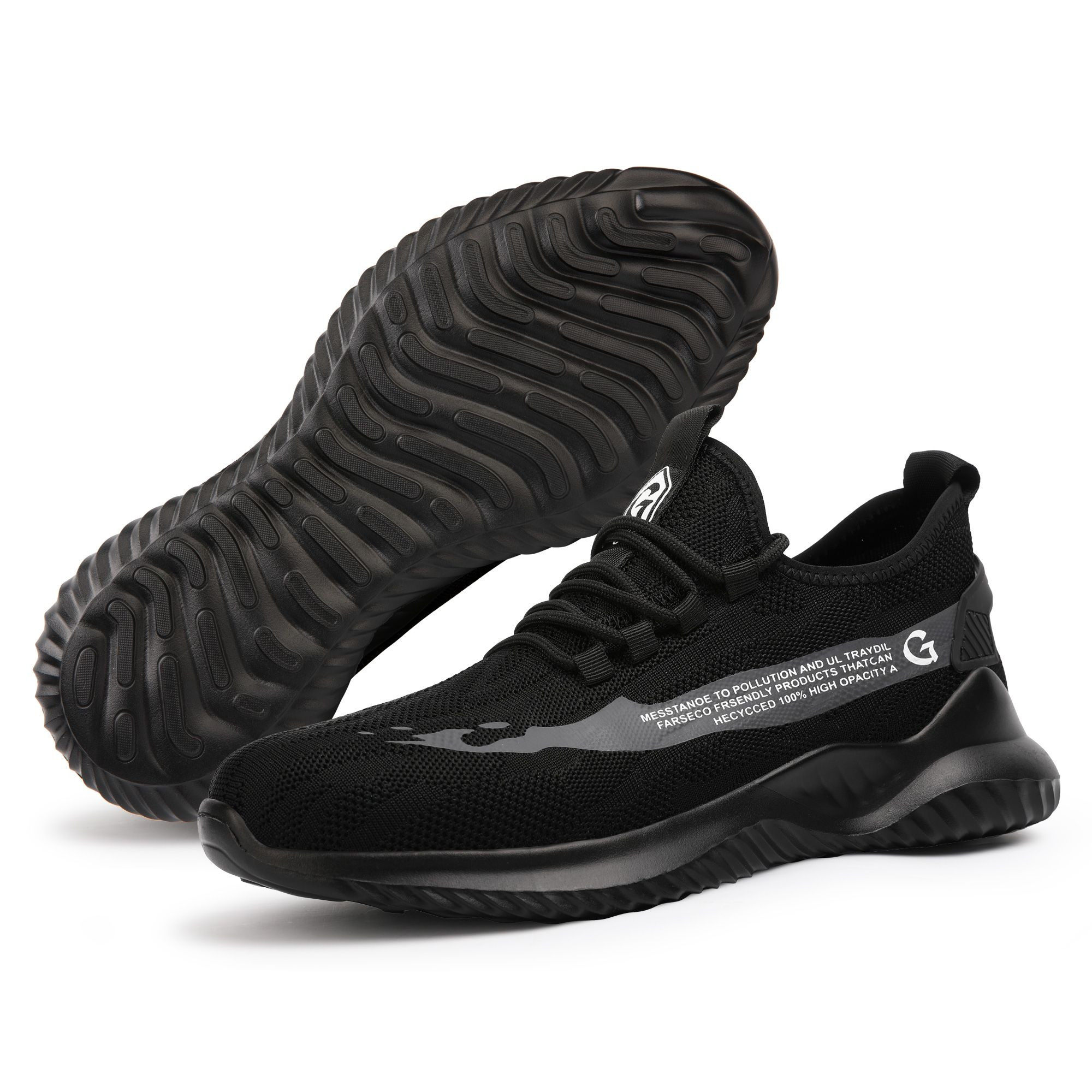 Wholesale Safety Boot Breathable Anti-Smash Steel Toe Cap Indestructible Work Shoes EVA Insole Anti-Slip Features