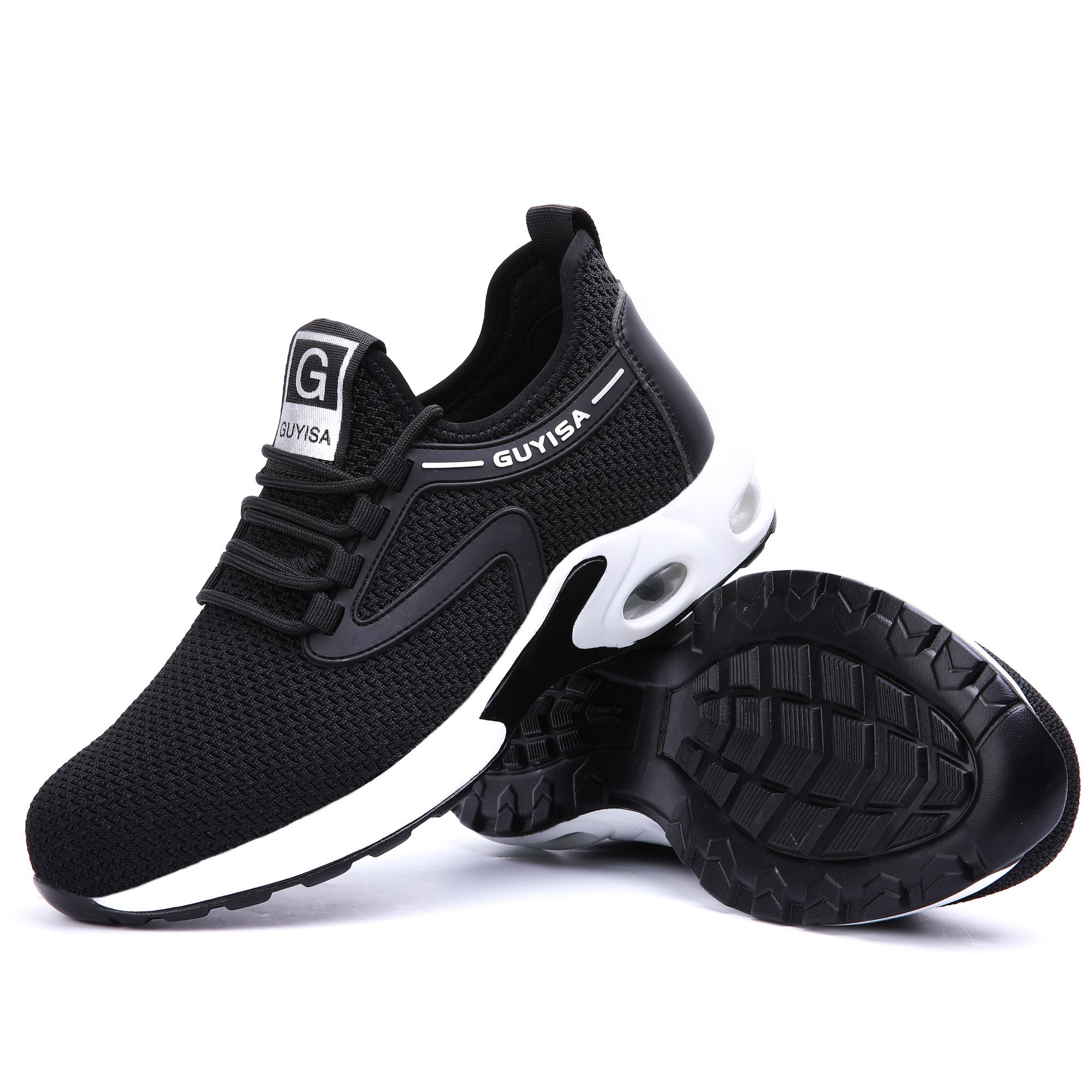 Shock Outsole Puncture Proof Work Construction Breathable Light Weight Safety Shoes