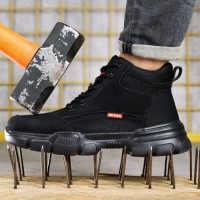GUYISA High Quality Anti-Stab Crush-Proof Safety Footwear Super-Light for Construction Site & Logistics Foot Protection
