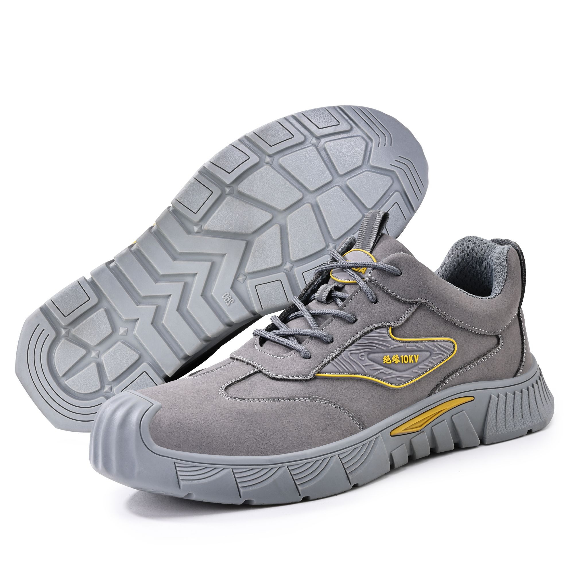 GUYISA Hot Sale Industrial Cushioned Light Weight Breathable 10KV Insulated Mens Labor Safety Shoes