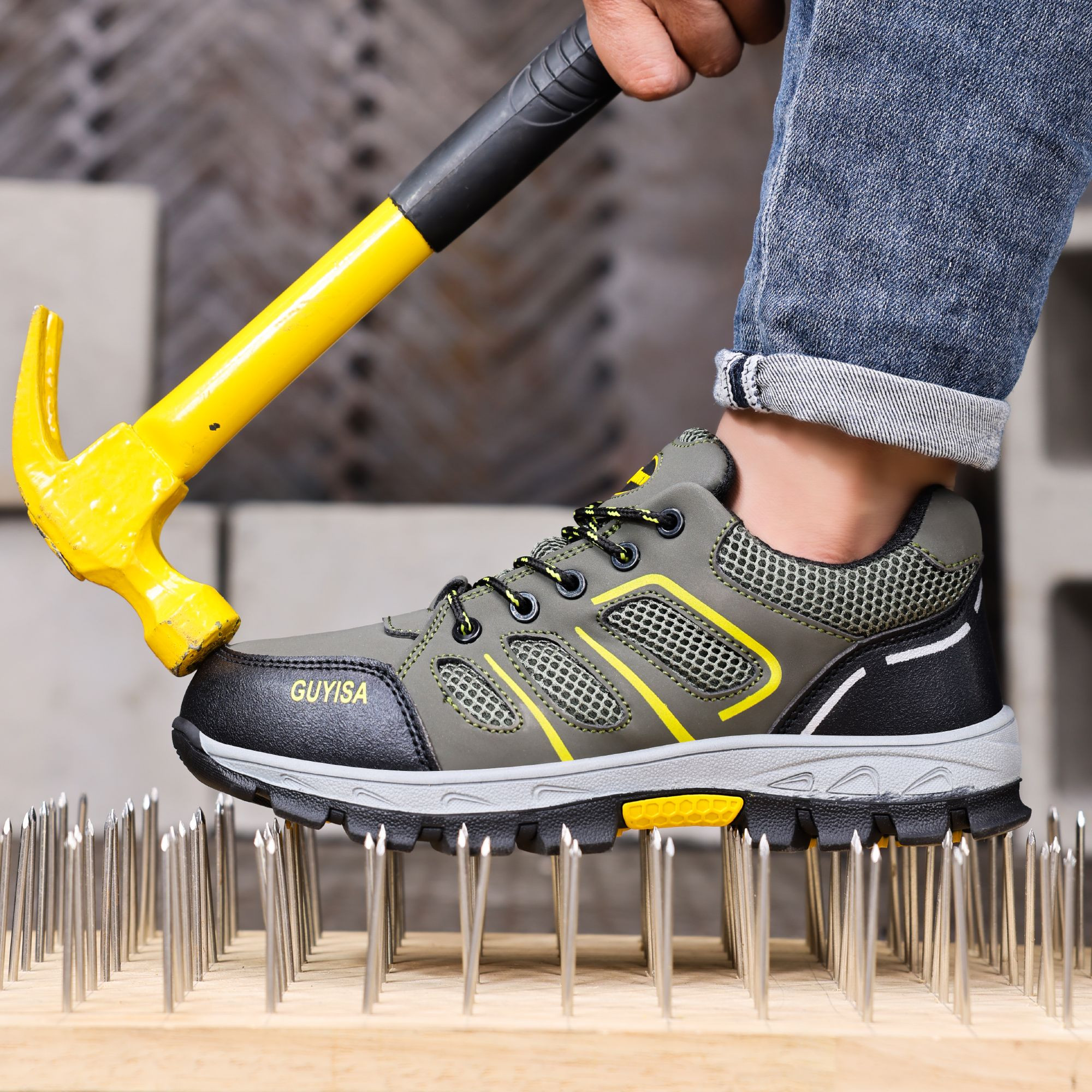 Premium Anti-Smashing Insulated 10KV Safety Shoes with Space Leather & Mesh for Electrical Work Industrial Protection