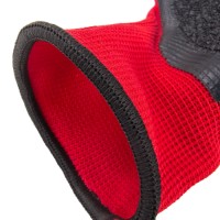 Red Polyester Palm Dipped Wrinkled Latex Gloves 13G for Industrial Safety & Anti-Slip Protection