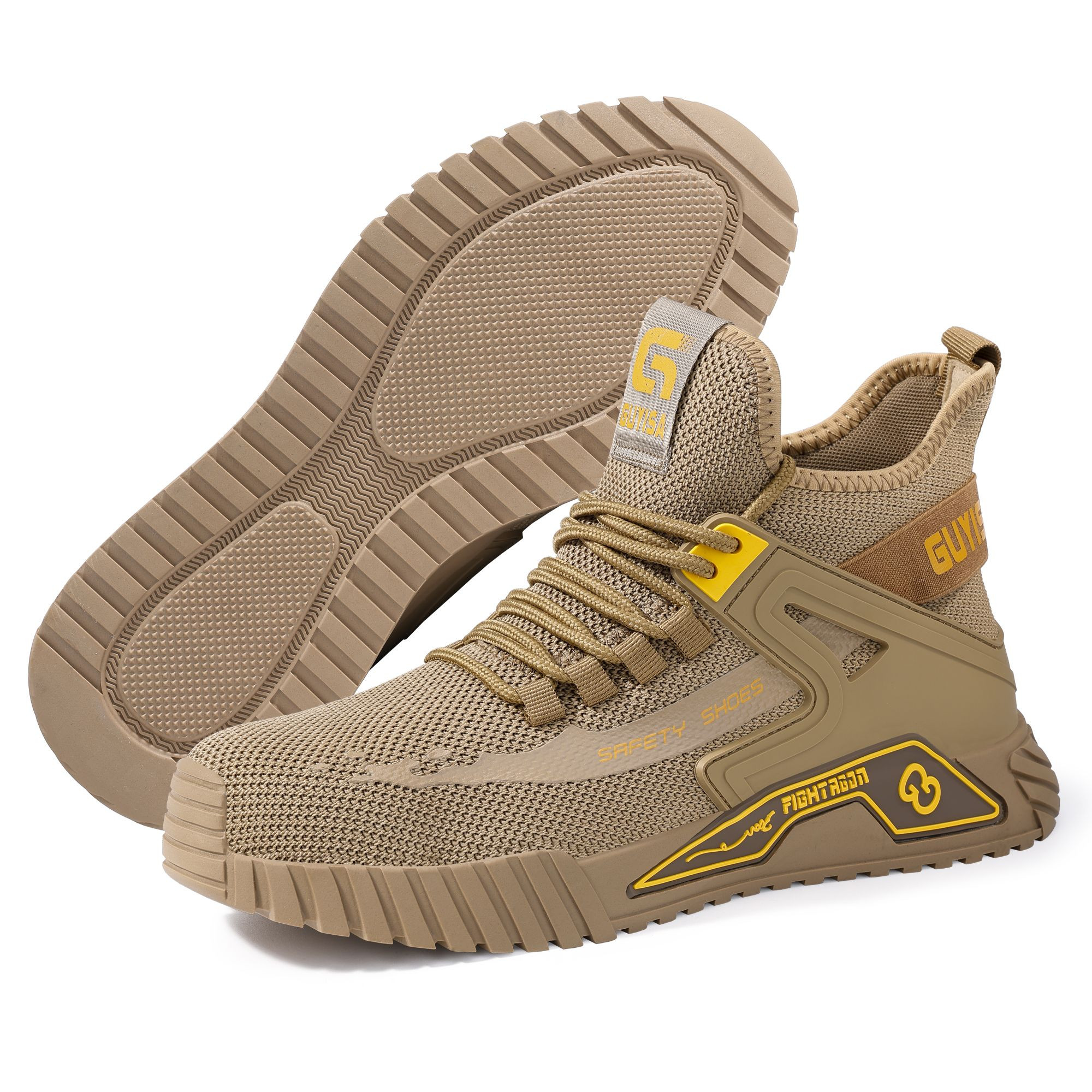 Ultra Lightweight Breathable Composite Toe Safety Shoes - Anti Crush & Puncture for Warehouse Logistics Workers