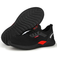 Mens Fashion Safety Shoes Anti-Slip Puncture-Proof with Steel Toe for Sports Womens Feminino Foot Protection