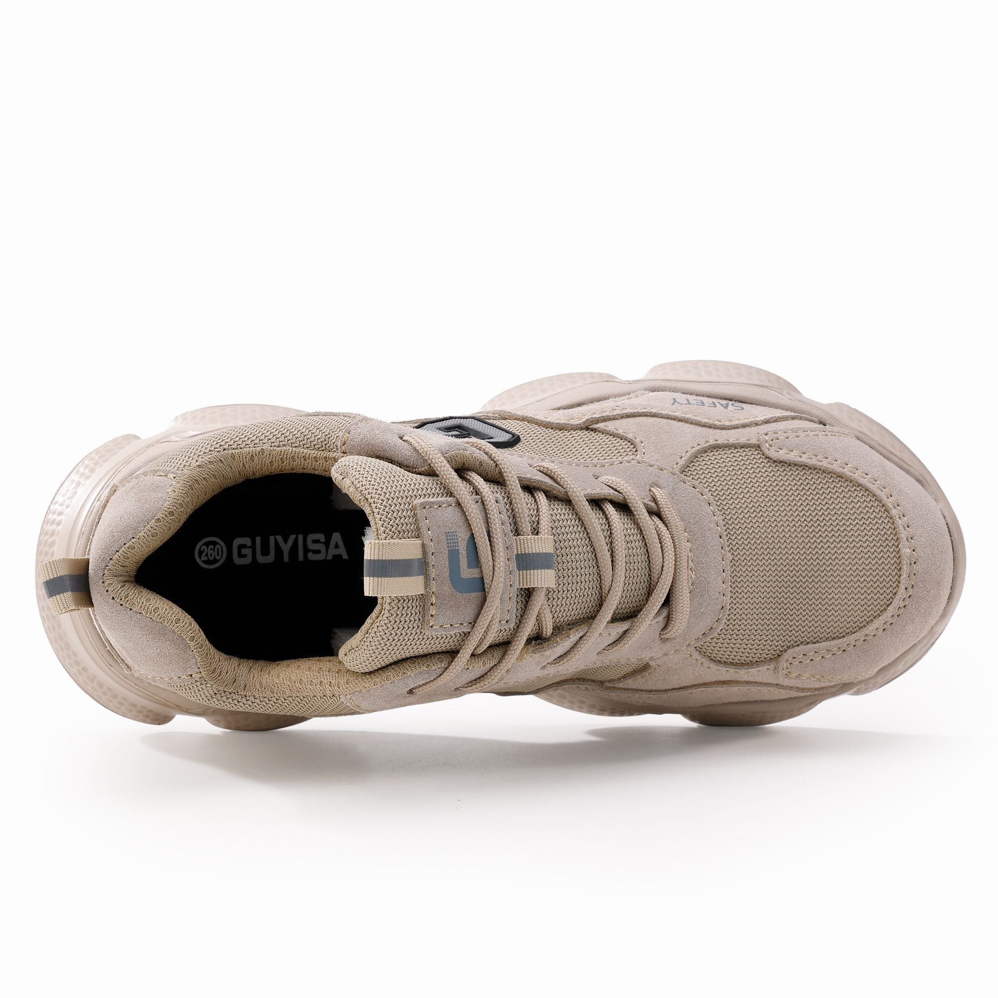 Light Safety Shoes Mesh Upper Anti-smashing Breathable Cushioned Rubber Outsole Anti-slip Light Safety Shoes