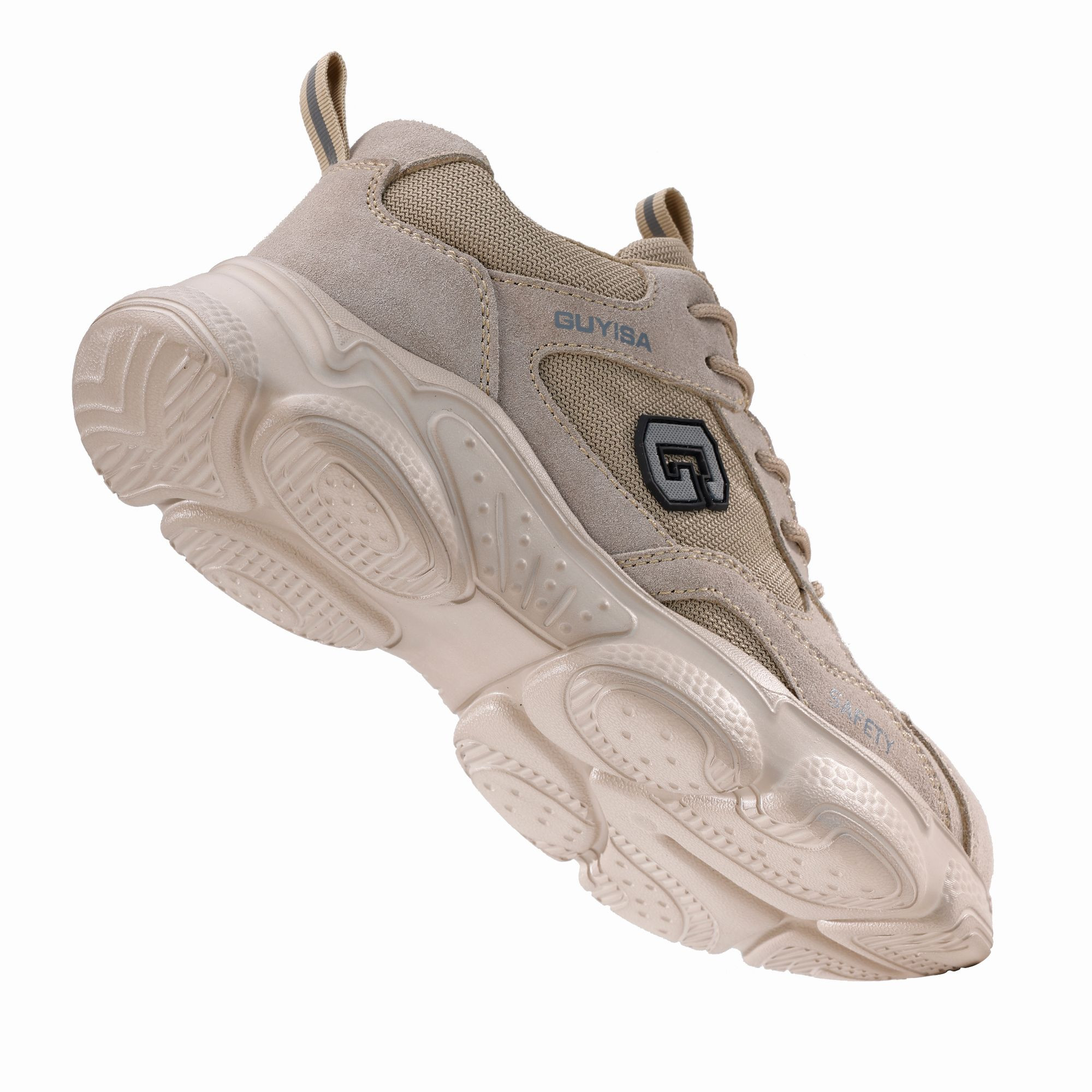 Light Safety Shoes Mesh Upper Anti-smashing Breathable Cushioned Rubber Outsole Anti-slip Light Safety Shoes