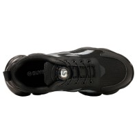 Men Safety Shoes Mesh Upper Breathable Cushioned PU Sole Anti-slip Anti-smashing Black Men Safety Shoes