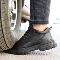 10KV Electrical Hazard Steel Toe Safety Work Boots - Anti-Puncture Leather for Mens Industrial