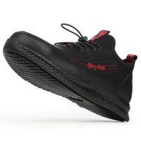 Durable Waterproof Steel Toe Safety Boots for Men - Anti Slip Leather Work Shoes in Heavy Industry