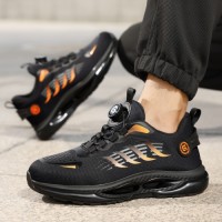 Buckle Convenient Sports Safety Shoes European Standard Steel Toe Safe Shoes Lightweight Safety Shoes for Men