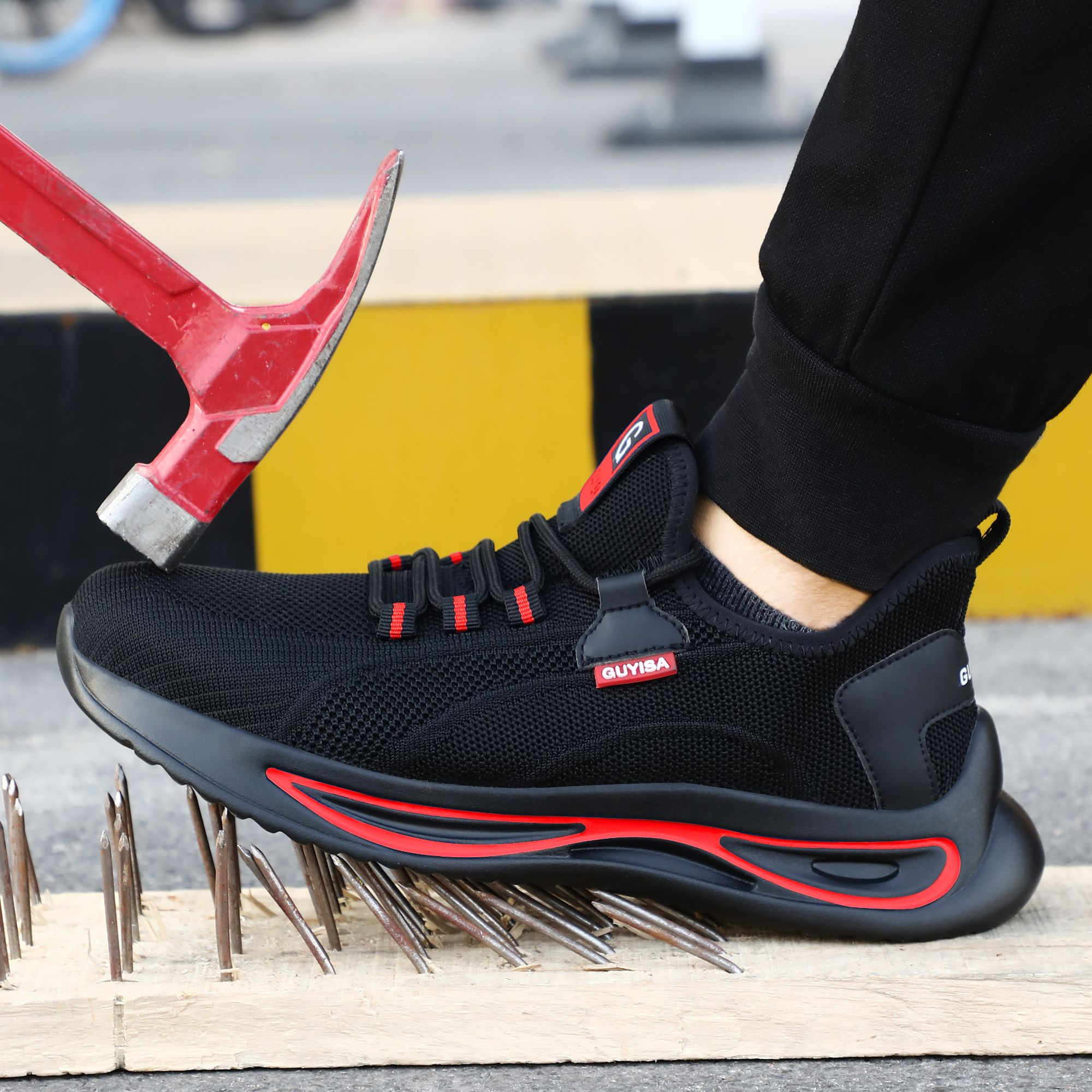 Good Quality and Cheap Factory Wholesale Steel Toe Safety Shoes Men Protective Work Shoes