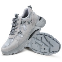 GUYISA Industrial Leather Safety Shoes Anti Puncture Impact Resistant Comfortable