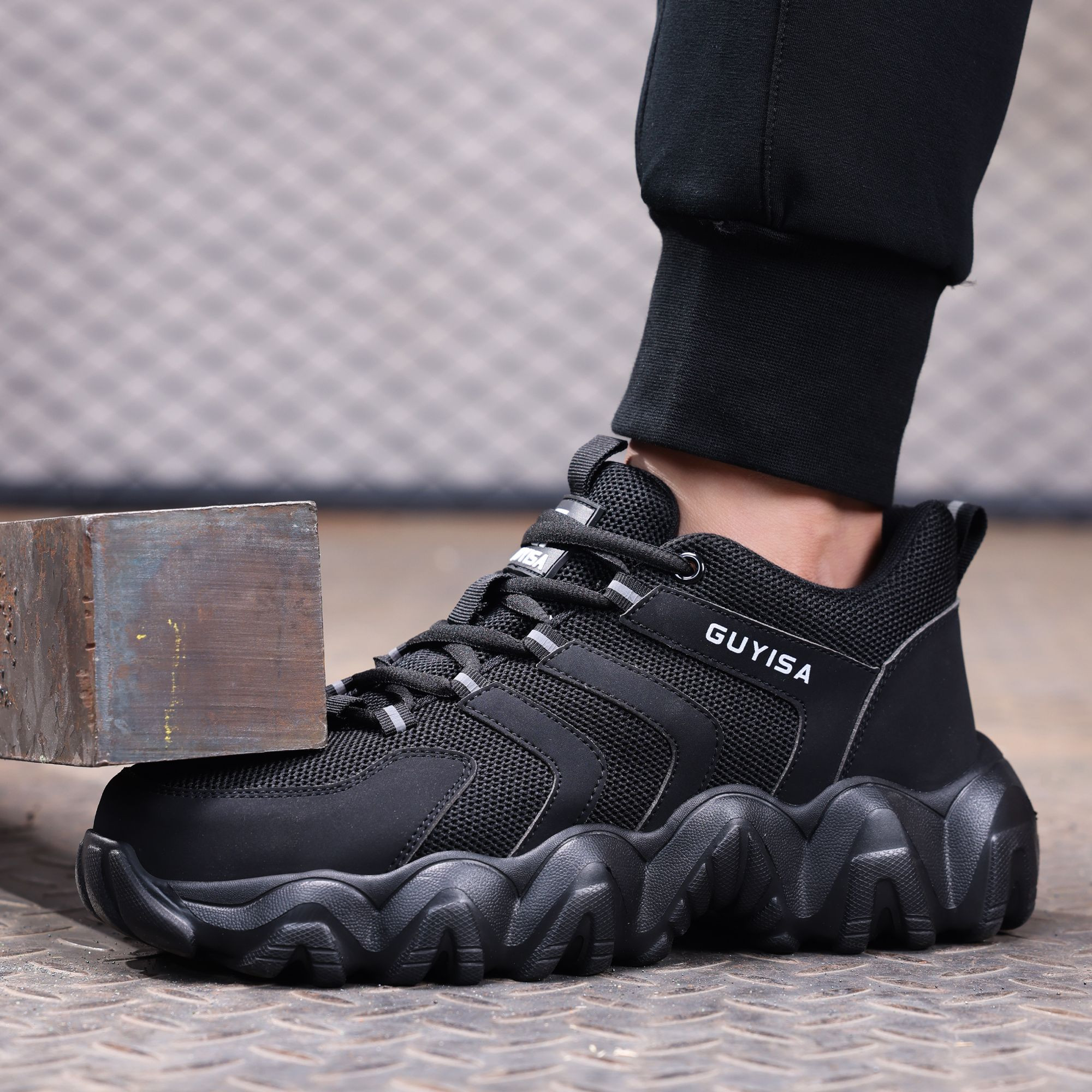 Premium Lightweight Safety Shoes with USEX Anti-Puncture Sole for Construction & Industrial Work