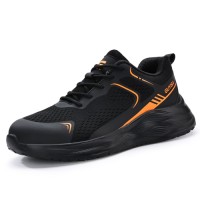 Best Selling Breathable Steel Toe Safety Shoes with Puncture Proof Sole for Work Hiking Walking