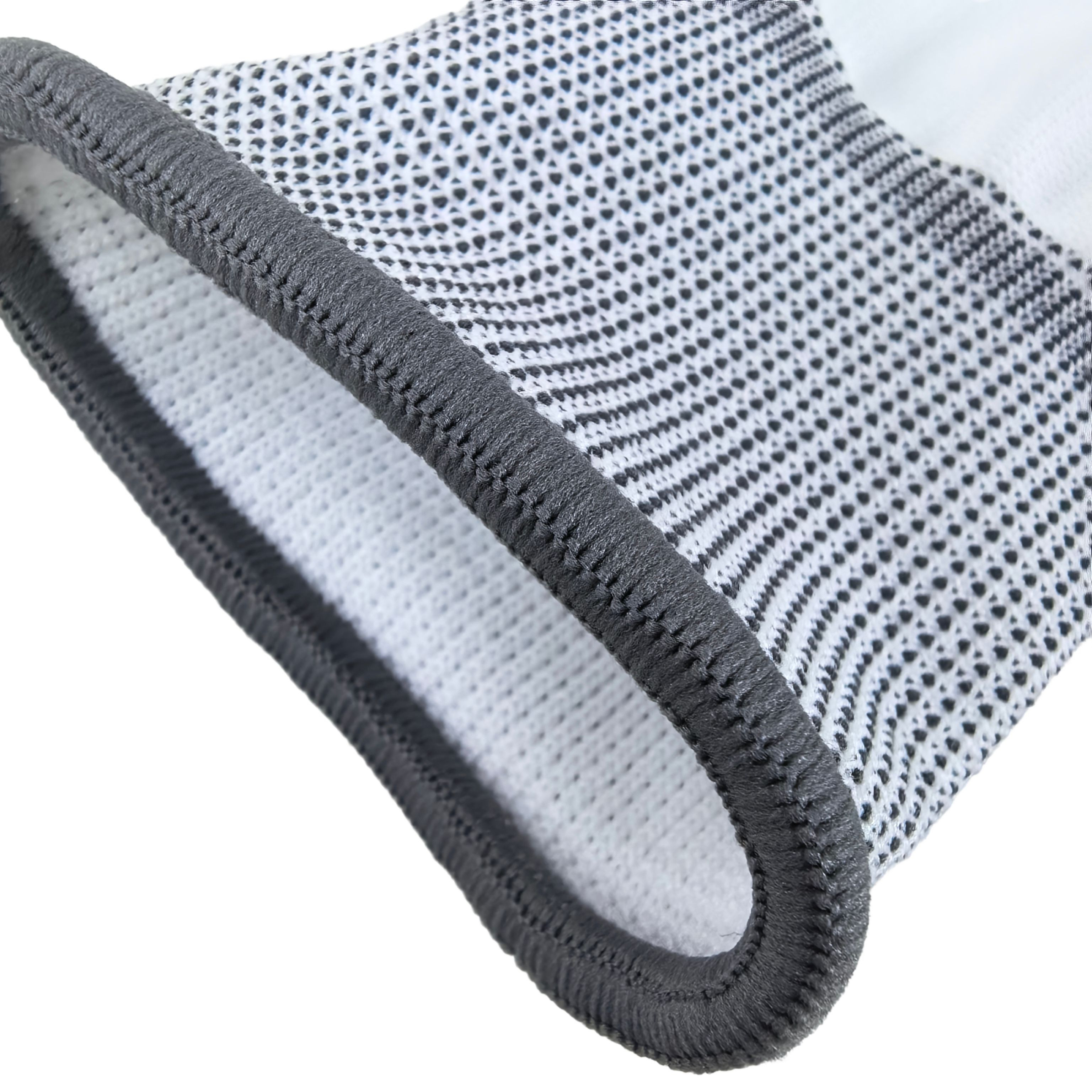 Finger-Tip PU Dipped Gloves 13G Polyester Base in White, Grey, Black for Enhanced Tactile Sensitivity & Precision Assem