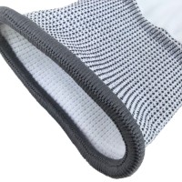 Finger-Tip PU Dipped Gloves 13G Polyester Base in White, Grey, Black for Enhanced Tactile Sensitivity & Precision Assem
