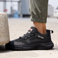 GUYISA New Safety Shoes Construction Site European Standard Steel Toe Anti-puncture Anti-smash Safety Shoes