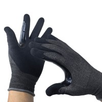Cut Level D Sandy Nitrile Gloves 21G Reinforced Fourchettes & Voyager Palm for Lightweight Precision Handling in Logist
