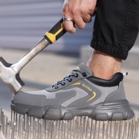 GUYISA Factory Direct Featherweight Drop & Nail Guard Safety Sneakers for Welding & Yard Work