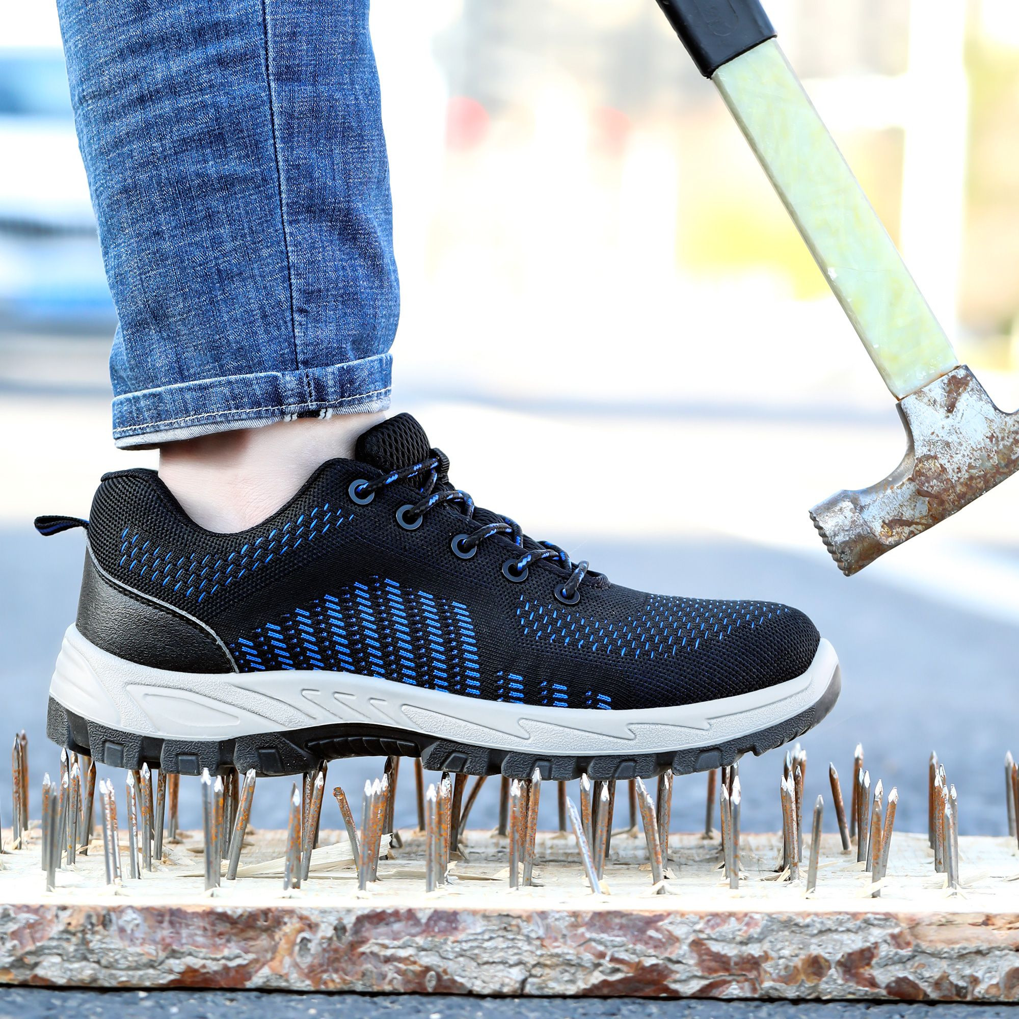 GUYISA Factory Price Customized Anti-smash Anti-puncture and Anti-static Good Quality Safety Shoes for Men