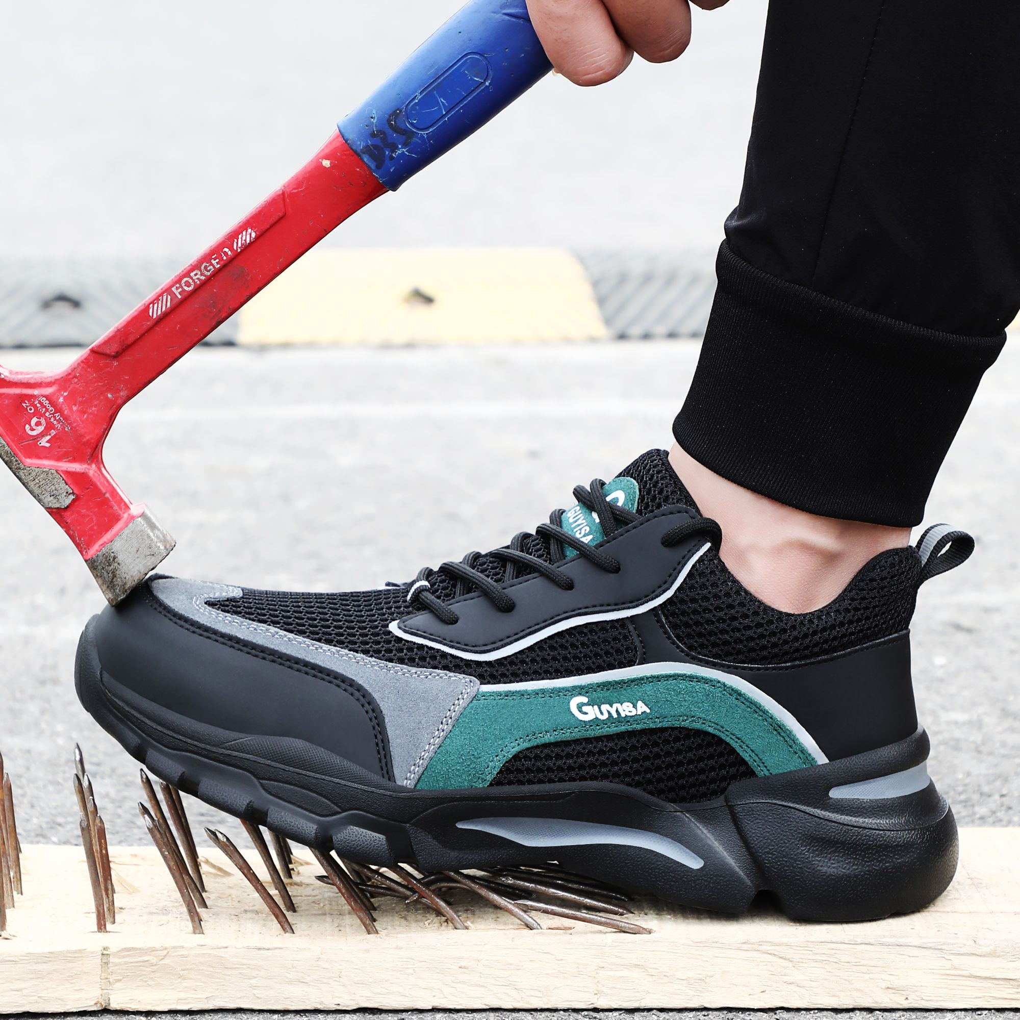 New Fashion Sports Series Safety Shoes Anti-Static and Anti-Puncture with Durable Rubber Outsole for Foot Protection