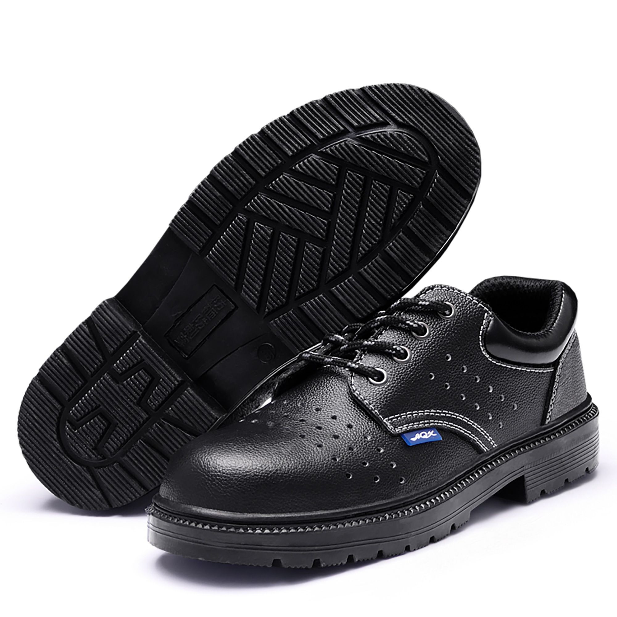 GUYISA Hot Sale Leather Labor Protection Footwear Non-Slip Waterproof with Impact & Puncture Resistant Guard