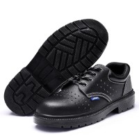 GUYISA Hot Sale Leather Labor Protection Footwear Non-Slip Waterproof with Impact & Puncture Resistant Guard
