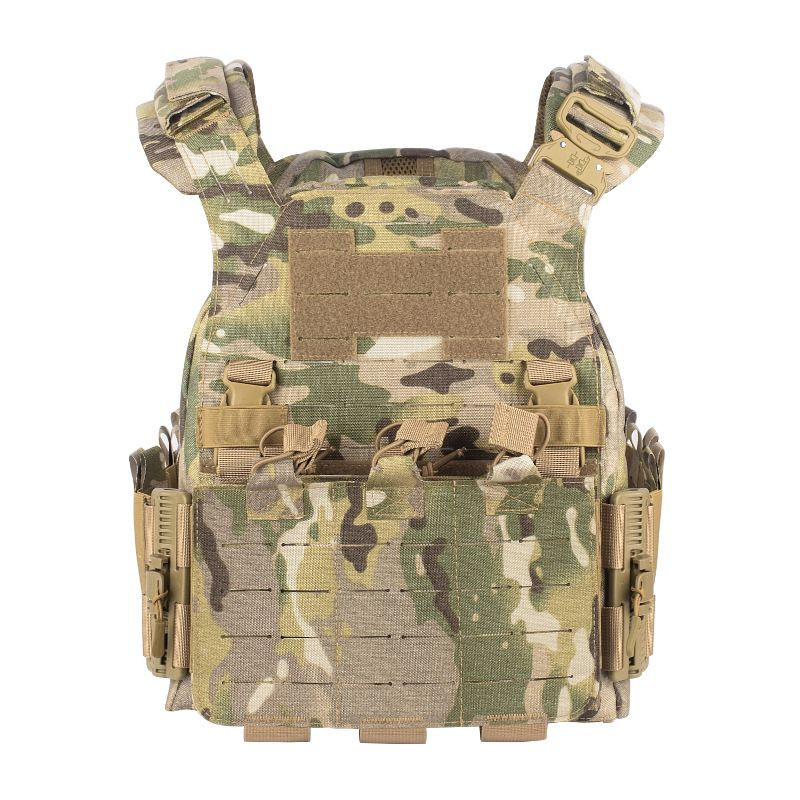 Outdoor molle multi-functional tactical vest, lightweight tactical vest with quick release buckle