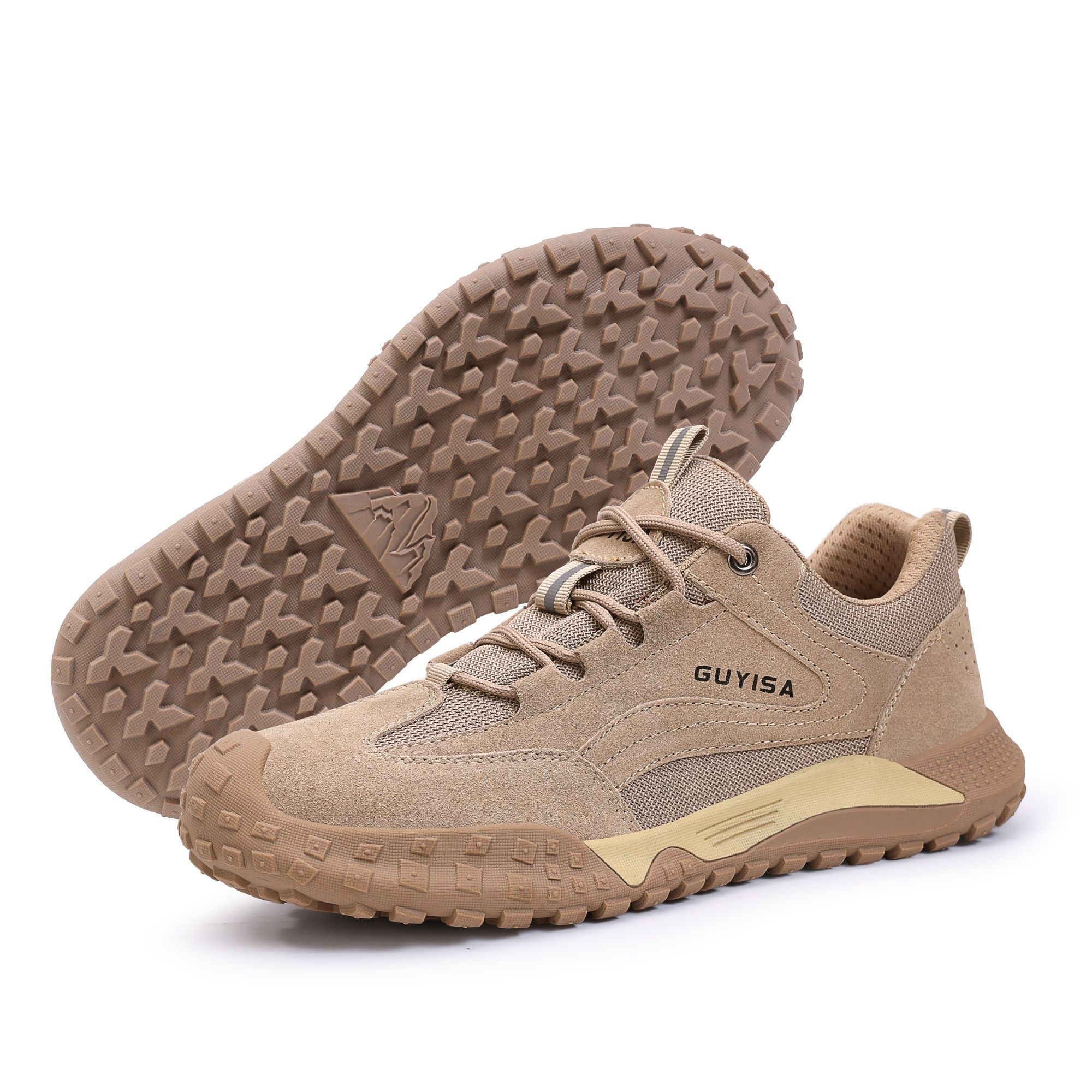 Premium Industrial Safety Shoes with Anti-Puncture & Breathable Suede for Construction Work