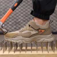 GUYISA Safety Shoes Microfiber Upper Standard Plastic Toe Puncture Sole Steel Toe New Fashion Safety Shoes