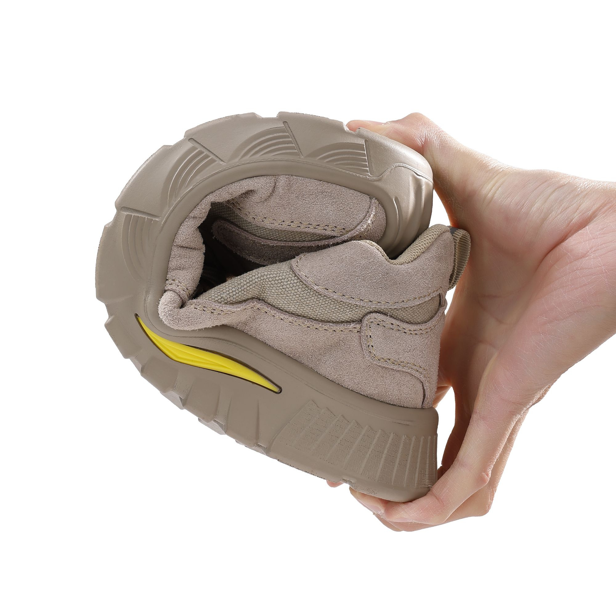 GUYISA Safety Shoes for Men Insulation 10kv Toe PU Shoes for Men Anti-puncture Suede Safety Shoes