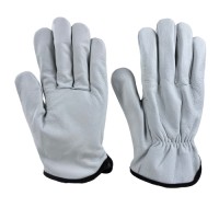 Classic White Steerhide Unlined Driving Gloves for All-Season Comfort & Enhanced Steering Grip
