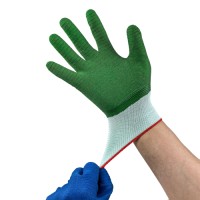 Crinkle Wave Latex Coated Gloves 13G Nylon Lined for Industrial Grip Enhancement & Chemical Resistance