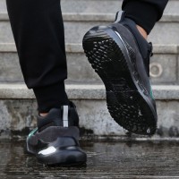 Mens Work Safety Shoes Impact Puncture Resistant Steel Head Soft Lightweight Wear-Resistant Woven Upper Material-Net