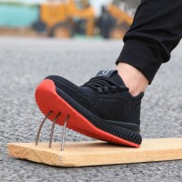 Steel Toe Work Shoes Breathable Working Shoes Women Man Safety Shoes Lightweight Puncture-Proof Safety Boots