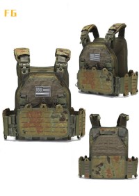 2025 new MOLLE tactical vest outdoor training vest 1000D waterproof and wear-resistant vest