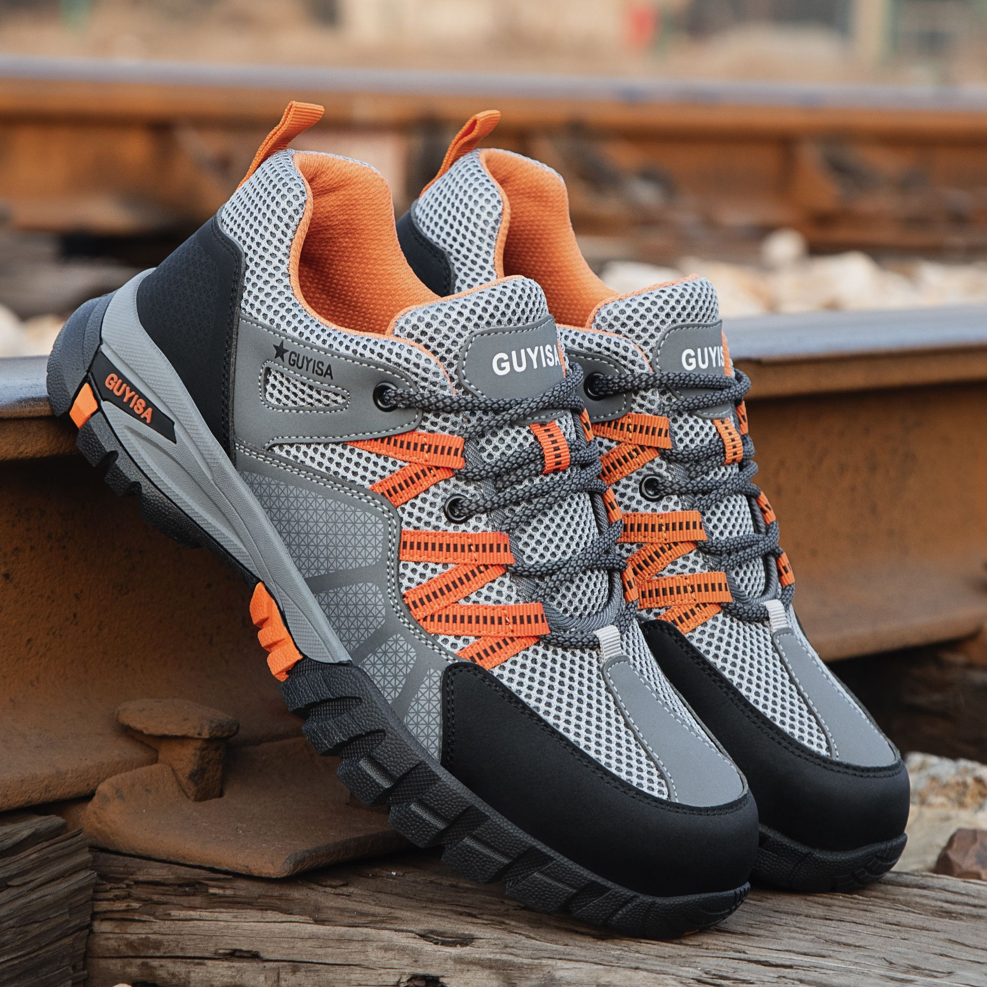 GUYISA Top Quality Industrial Lightweight Metatarsal Guard Safety Shoes Footwear for Warehouse, Logistics Comfort
