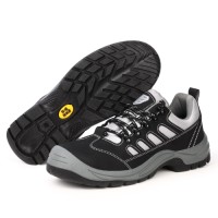 Steel Toe Safety Shoes Kevlar Midsole PU Outsole Microfiber Leather Oxford Fabric Work Boots