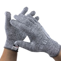 Food Grade Cut Level 5 HPPE Cut Resistant Gloves 13G for Food Processing Safety & Industrial Hand Protection