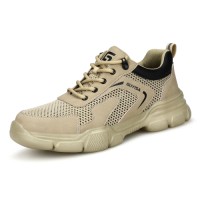 GUYISA Ergonomic Safety Shoes Slip Resistant Comfortable All Day Light Industrial Delivery Driving PU