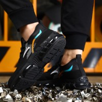 2025 New Anti-Slip Safety Shoes - Waterproof & Breathable Steel Toe Work Boots for Outdoor Labor Protection