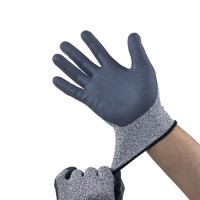 Cut Level C"Nitrile Foam Palm Dipped Gloves 13G Reinforced Fourchettes & Voyager Palm for Enhanced Grip in Automotive R