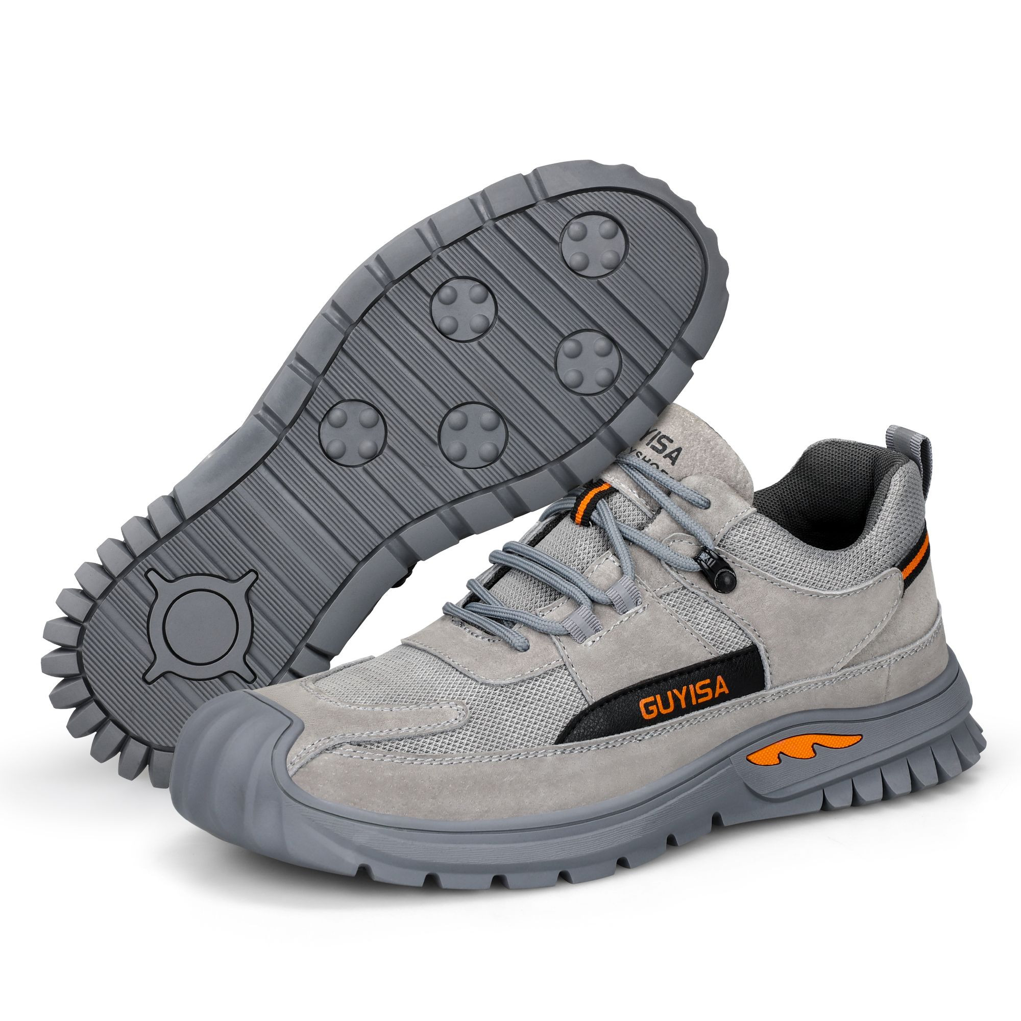 GUYISA Fashion New Factory Direct Sales Breathable Mesh Work Shoes Outdoor Sports Mens Steel Toe Safety Shoes