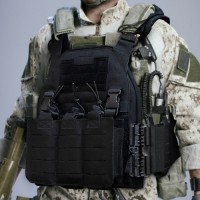 Outdoor molle multi-functional tactical vest, lightweight tactical vest with quick release buckle
