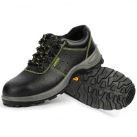 GUYISA High Quality Mens Labor Protection Safety Shoes Anti-Smashing & Piercing Widen Steel Toe Leather with PU Outsole