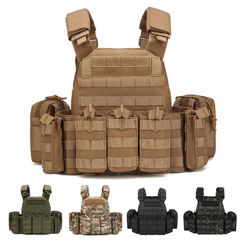 MOLLE Tactical Vest Amphibious Quick Detach Breathable Adjustable Bulletproof