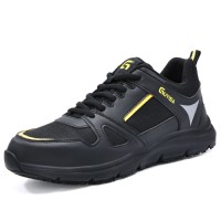 Certified Lightweight Mens Steel Toe SRC Anti-Slip Safety Shoes Work-Approved with Impact Puncture Protection