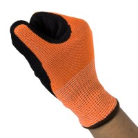 Cut Level 5 Nitrile Sandy Gloves 13G for Industrial Safety & Anti-Slip Protection
